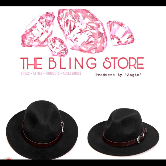 New Black Hat with a brown belt and silver hardware! - Picture 9 of 9